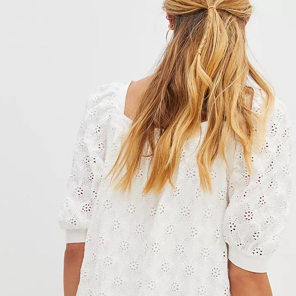 NWT Anthropologie Maeve Eyelet Mini Dress XL - Picture 2 of 5